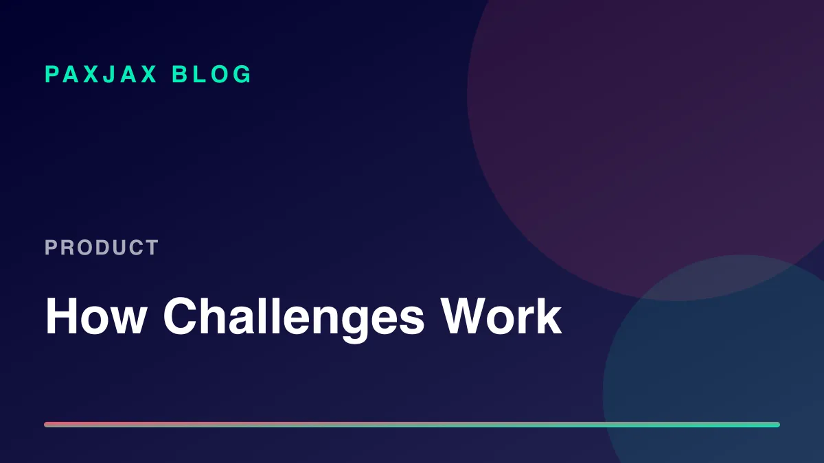 PaxJax Blog — How Challenges Work