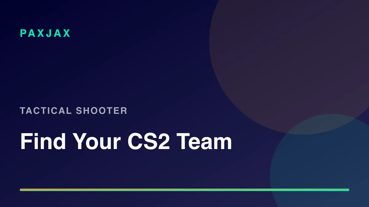 PaxJax — CS2 플레이어, 팀, 스크림 찾기