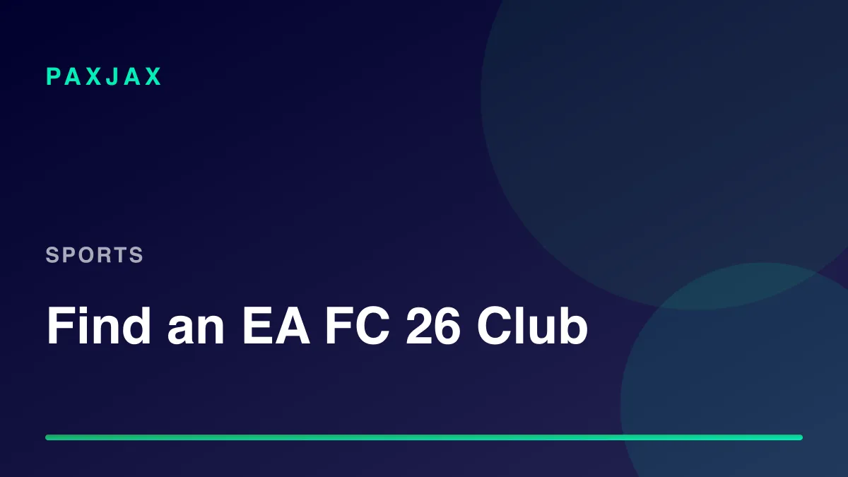 PaxJax — Find EA FC 26 Players, Clubs & Teammates