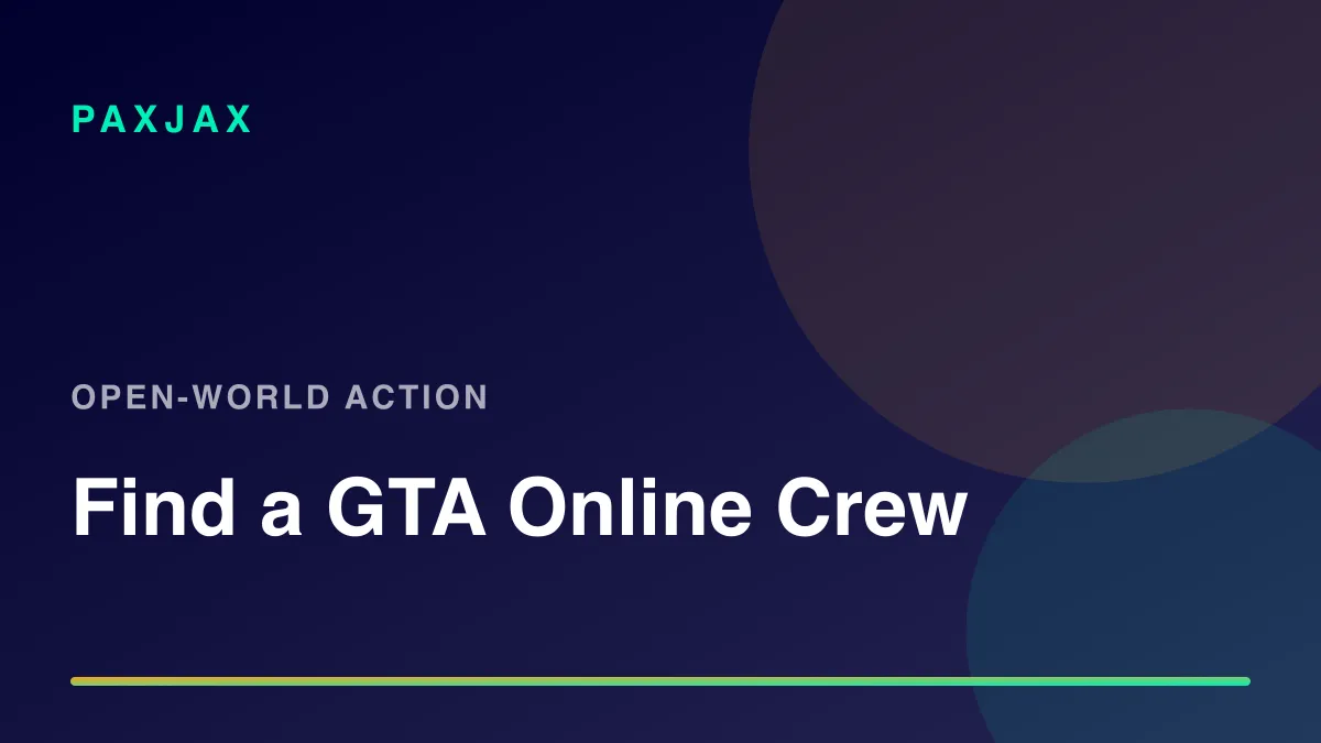 PaxJax — Find GTA Online Players & Crews