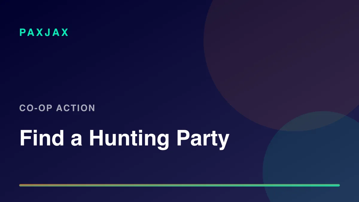 PaxJax — Find Monster Hunter Wilds Players & Squads
